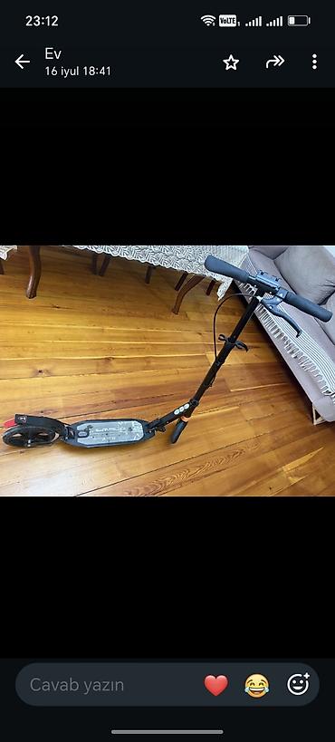 Elektrik skuter - Yığcam və qatlanan konstruksiya – daşıması və