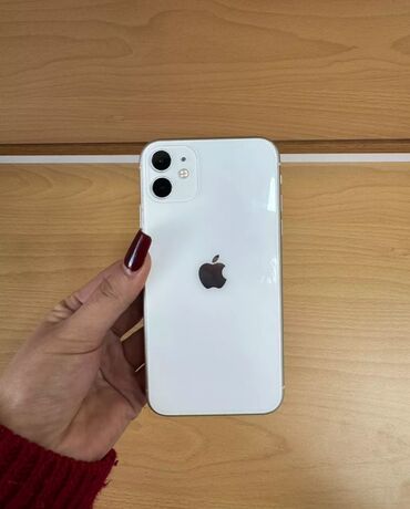 Apple iPhone: IPhone 11, 128 GB, Ağ, Simsiz şarj, Face ID, Sənədlərlə