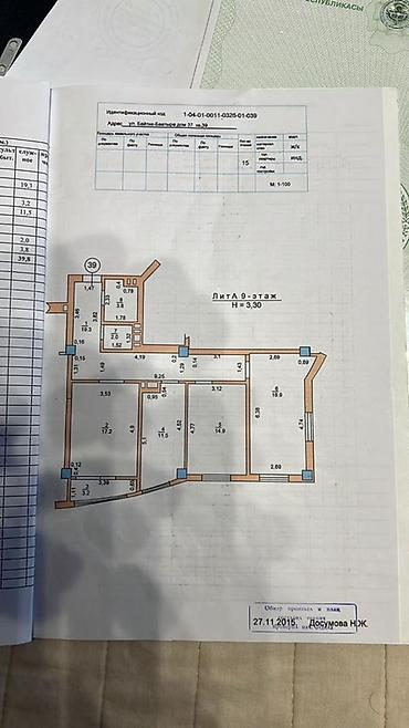 kant flat: 3 комнаты, 91 м², Элитка, 9 этаж — 7