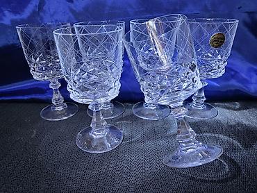 Čaše: Lux daimond,case za vino kristal,rucni rad d'Argues Francuska iz 80ih — 6