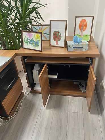 Ofis dəst mebeli: Ofis mebel dəsti – iş otağı üçün funksional və geniş saxlama həlli — 6