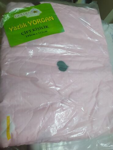 Yorğanlar, adyallar: 2neferlik yay yorğanı islenmeyib paketindedir