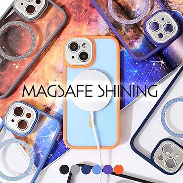 kozmeticka lupa: Maska Magsafe shining za iPhone 15 6.1 svetlo plava. Uz brzu dostavu i — 1