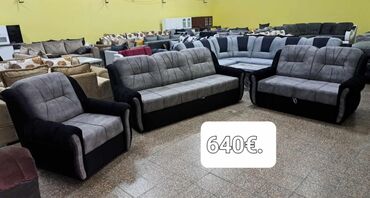 komplet tanjira: Three-seat sofas, Textile, New