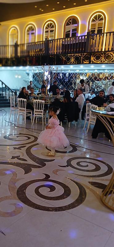 Платья: Uşaq üçün şənlik geyimi – zərif çəhrayı tül don - Rəng: pastel — 4