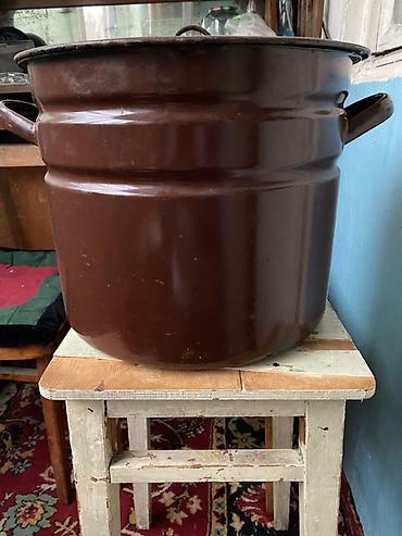 Наборы посуды: Чугунный казан Описание: - Чугунный казан полусферической формы с — 5