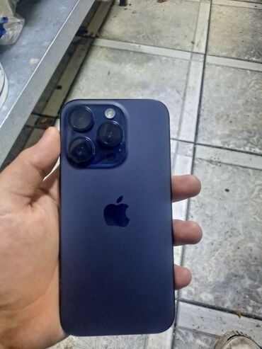 купить телефон cdma: IPhone 15 Pro, Б/у, 128 ГБ, Blue Titanium, Защитное стекло, Чехол, 90 %