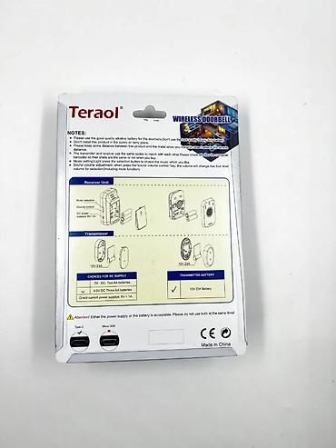 Qapı zamokları: Zvanok T001A Bu məhsul, yüksək keyfiyyətli Teraol marka simsiz zəng — 3