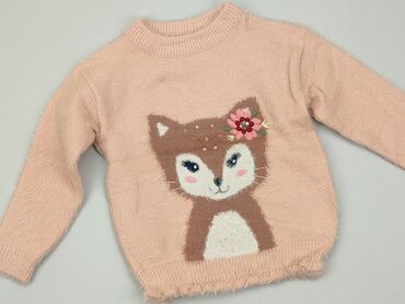pudrowy roz sweterek: Sweater, C&A, 5-6 years, 110-116 cm, condition - Good