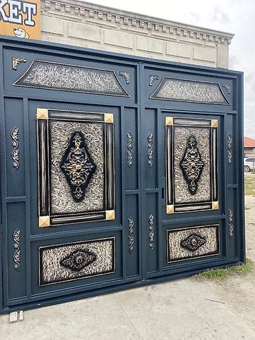 Həyət darvazaları: Yeni Dəmir Həyət darvazası, Yana açılan, 3 m, Mexaniki, Qapı ilə, Kredit yoxdur, Ödənişli quraşdırma, Rayonlara çatdırılma, Ödənişli çatdırılma, Ünvandan götürmə — 6
