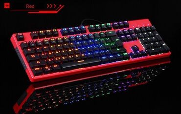клавиатура русско английская: Игровая клавиатура Motospeed CK104 RGB Black USB Механическая