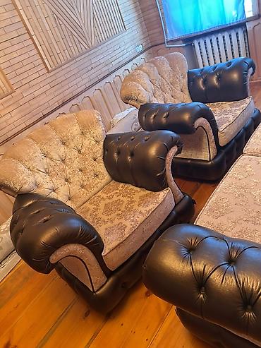 divan ortuk: 🛋️ Divan və kreslo dəsti satılır! 2 ədəd divan, 2 ədəd kreslo və 1 — 6