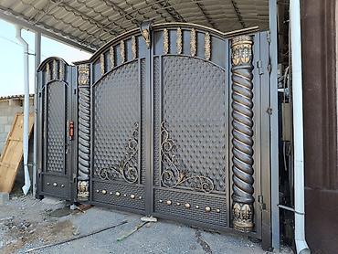 Кованые ворота и калитки из металла - Художественная ковка: ажурные at lalafo.kg Кованые ворота и калитки из металла - Художественная ковка: ажурные