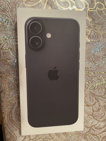 iphone 16 baki: IPhone 16, 128 ГБ, Черный, Отпечаток пальца, Face ID