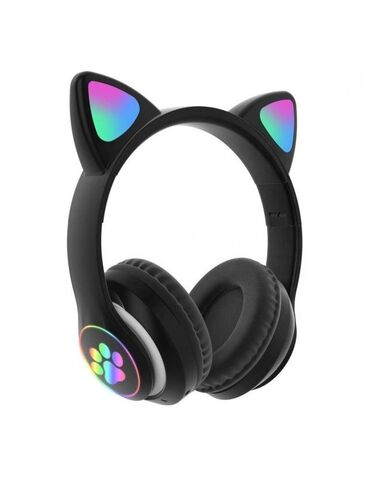 Наушники: Беспроводные наушники с ушками от Cat ear Отличное качество!