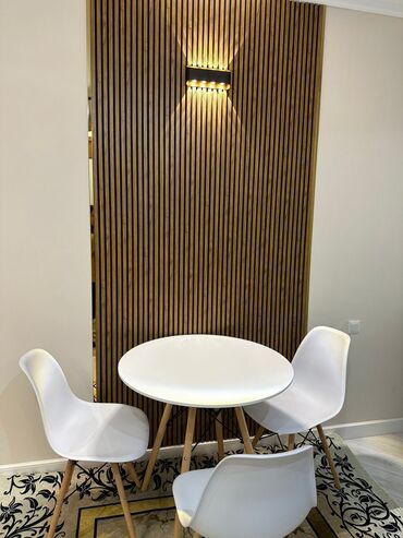 Кухонные столы и стулья: Кухонный стол и стул, Новый, Платная доставка, цвет - Белый — 8