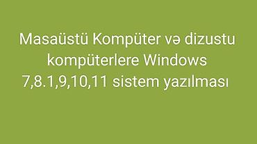 proqram: Masaüstü və noutbuk kompüterlər üçün Windows sisteminin yazılması — 1