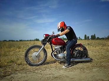 Мотоциклы: Кастомный ретро мотоцикл в стиле bobber Иж планета 3. документы — 7