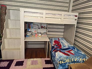mebel satıram: Oğlan və qız üçün, İşlənmiş, Çarpayı, Matras ilə, Siyirməsiz, Laminat — 1