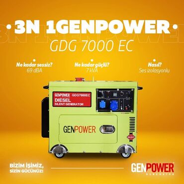 Generatorlar: Yeni Dizel Generator GenPower, Pulsuz çatdırılma, Kredit yoxdur