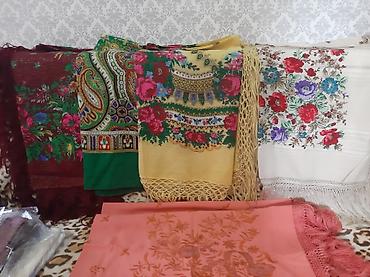Платок, Павловопосадский, Осень-весна, С бахромой