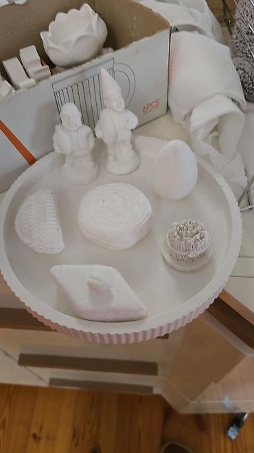 Fiqurlar: Fiqur, Gips, rəng - Ağ — 11