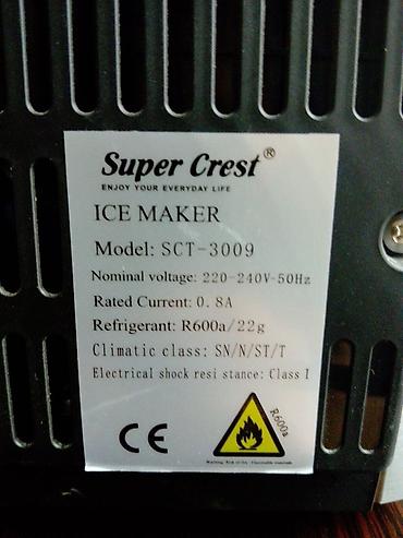 Buz aparatları: Super Crest ICE MAKER – model SCT-3009 Masaüstü buzqıran/buz — 1