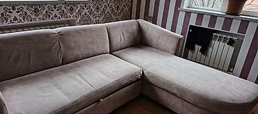 Divanlar: Doğtaş L formalı künc divanı - Rəng: açıq bej/boz (neutal ton — 3