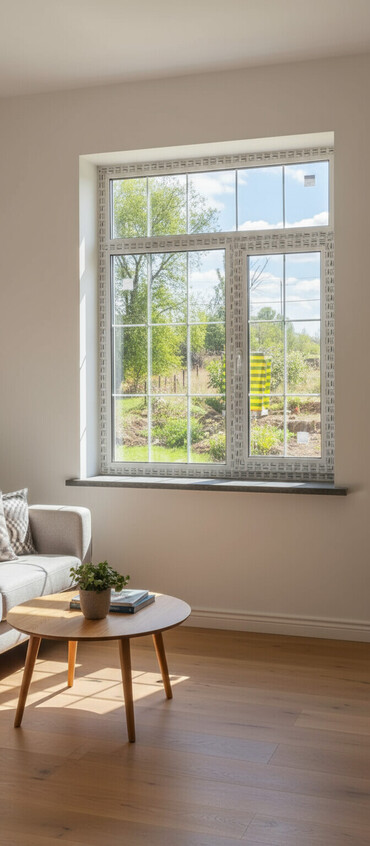 айнек терезе бу: Металлопластиковое окно с горизонтальными и вертикальными