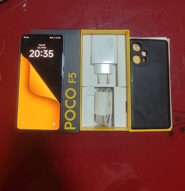 телефон fly evo tech 4: Poco F5, цвет - Серый, Отпечаток пальца