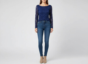 elegancka bluzka damska plus size: Жіноча блуза, розмір M