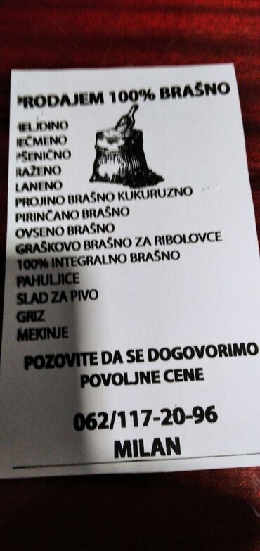 pescanik za decu: Prodajem brasno integralno heljda ovseno jecmeno psenicno speltino