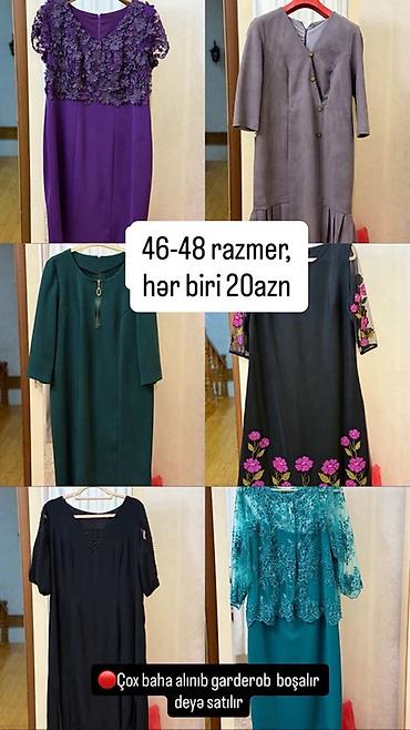 Qadın paltarları dəsti – 46-48 razmer - Model çeşidi: ziyafət və