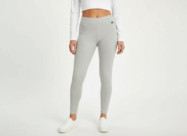 beżowe prążkowane legginsy: Legginsy Sportowe damskie, rozmiar XL