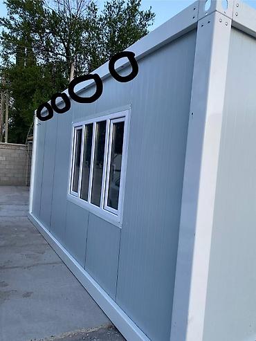 Аренда складов и мастерских: Модульный контейнер серого цвета с белой отделкой. Оснащен дверью и at lalafo.kg — 12 Аренда складов и мастерских: Модульный контейнер серого цвета с белой отделкой. Оснащен дверью и — 12