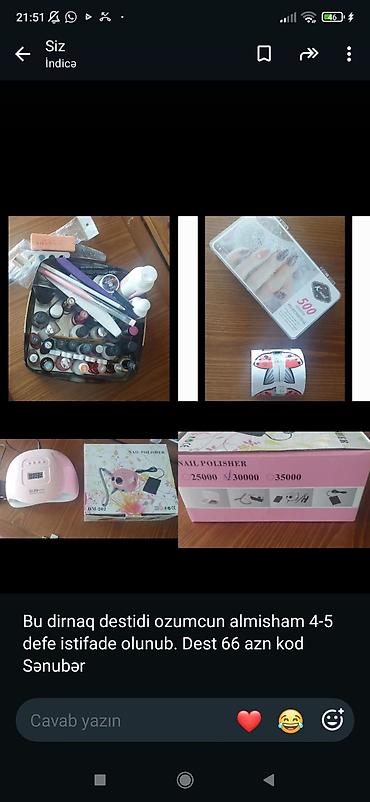 nigella mix nwork: Dırnaq baxımı üçün tam set Tərkib: - Nail Polisher frez aparatı — 1
