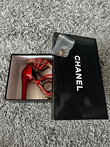 Женская обувь: Женские босоножки Chanel - Модель: босоножки на каблуке - Цвет — 4