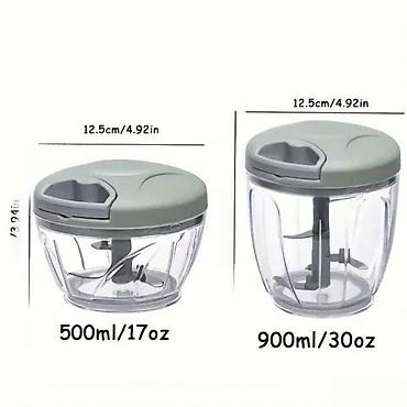 staklene case maxi: Ručna seckalica 500ml/ 900 ml NOVO. OPIS PROIZVODA: Imam dva — 1