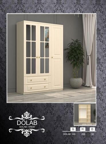tek dolablar: Yeni, Açılan, 3 qapılı Düz dolab, Dəhliz dolabı, Türkiyə