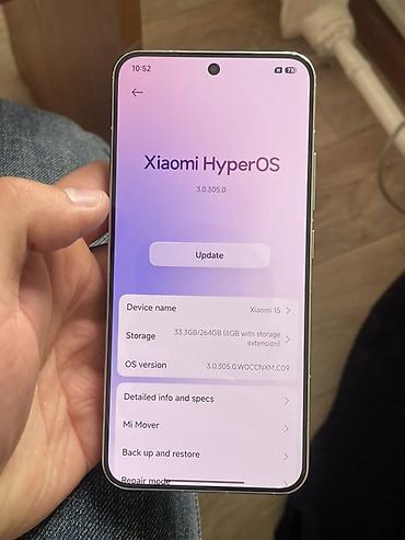 Мобильные телефоны и аксессуары: Xiaomi, 15, Б/у, 256 ГБ, цвет - Серебристый, 1 SIM, 2 SIM, eSIM — 10