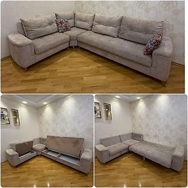 Künc divan satılır 450 azn.unvan inşaatçılar. Olcusu .2.2m*3.1m(Gülü)
