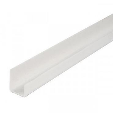 Фасадные 3D панели: ПВХ панель для стен и потолка, белая, с декоративной V‑образной фаской — 15