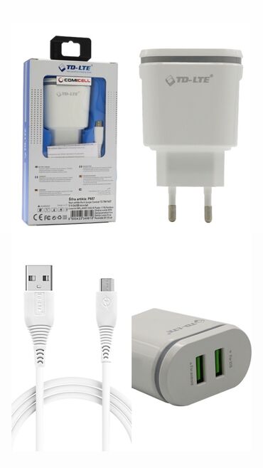 punjaci za telefon: Kućni punjač sa dva USB ulaza + Usb Kabl 1m  SPECIFIKACIJA:   Input