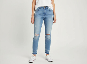 bardzo obcisłe legginsy: Denim, Джинси жіночі, розмір L