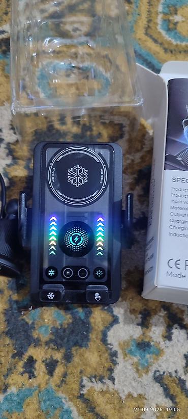mobile stand: Автомобильный держатель для смартфона с беспроводно дай зарядкой и — 4