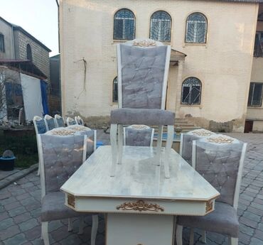 ag mebel destleri: Для гостиной, Новый, Нераскладной, Прямоугольный стол, 6 стульев, Азербайджан