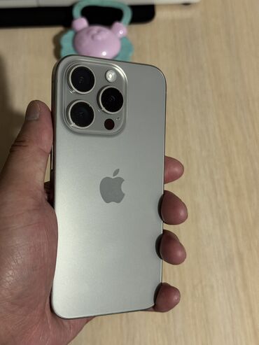 аккумулятор для айфона: IPhone 15 Pro, Б/у, 256 ГБ, Natural Titanium, 85 %