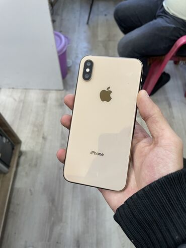 iphone 12 pro max ucuz: IPhone Xs, 64 GB, Qızılı, Simsiz şarj, Face ID