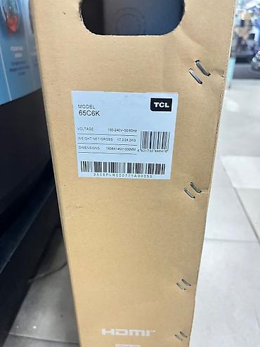 qled: Yeni Televizor TCL QLED 65" 4K (3840x2160), Pulsuz çatdırılma, Rayonlara çatdırılma — 3