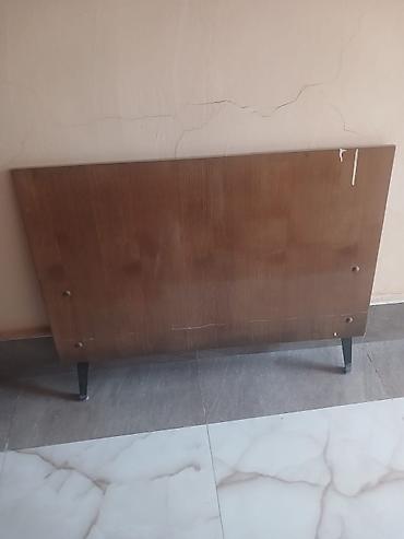 kravat tek: Mebel çarpayısı – metal karkas və taxta başlıq dəsti - Ölçü: təxmini — 1